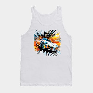 Car Racing Formula 1 Competition Abstract Tank Top